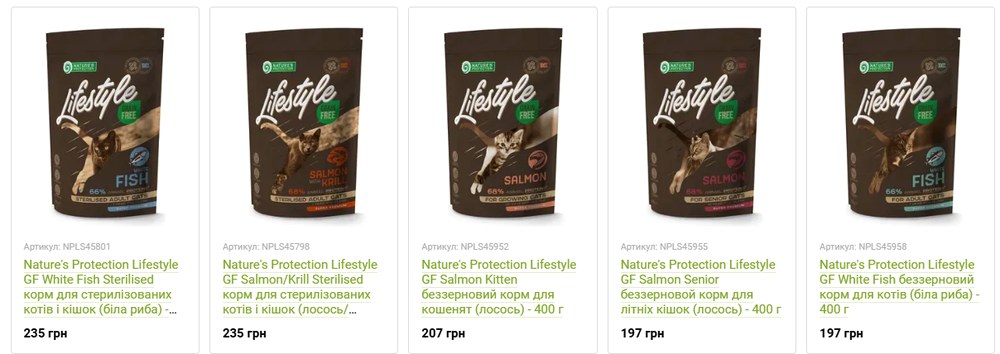 Сухий корм для котів Nature’s Protection