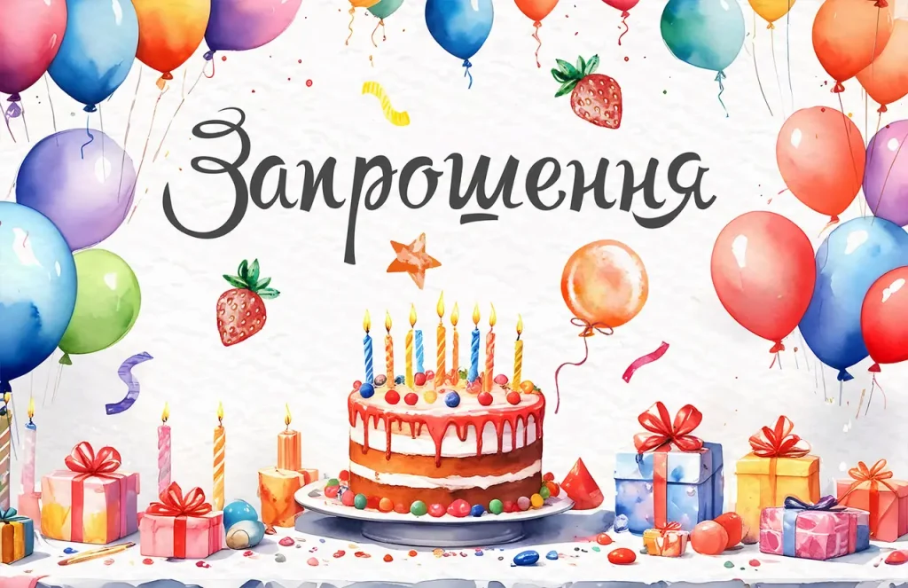Шаблони й зразки запрошення на ювілей