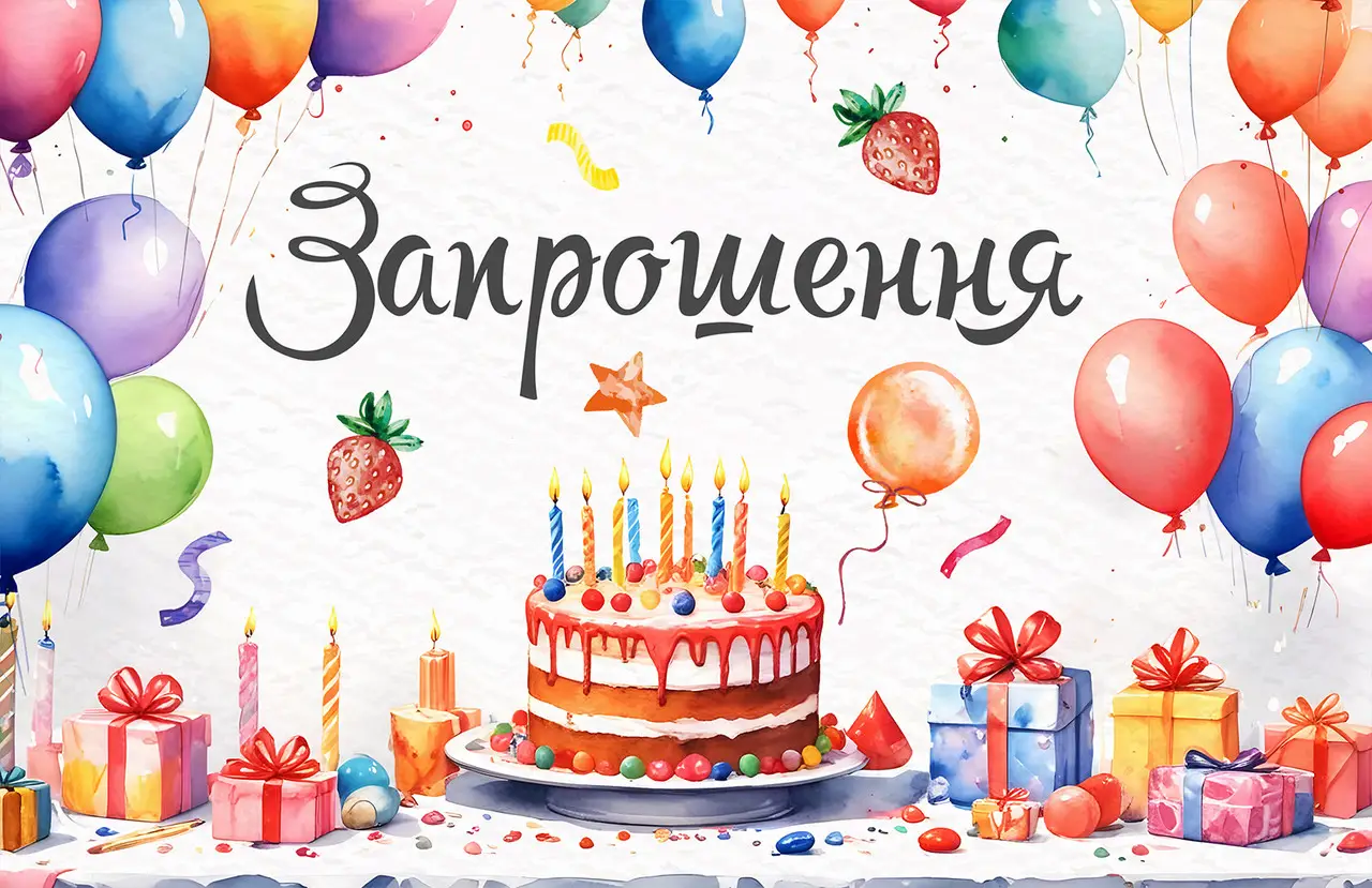 Шаблони й зразки запрошення на ювілей